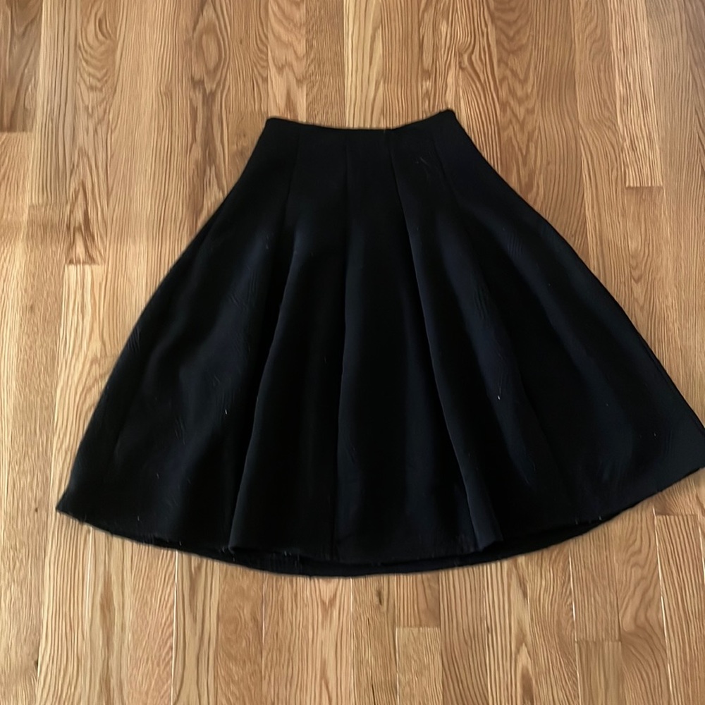 My Story Black Full Skater Skirt with Thick Waistband Size Small